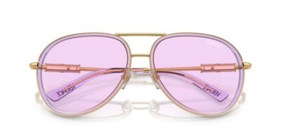 Pre-owned Versace Ve 2260 Clear Lilac/light Violet 60/16/140 Unisex Sunglasses In Purple