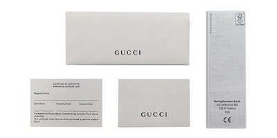 Pre-owned Gucci Gg1256s-001 Black Black Grey In Gray