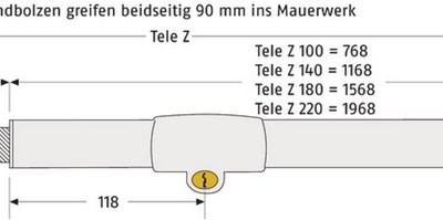 ABUS Teleskopstange Tele-Z 220