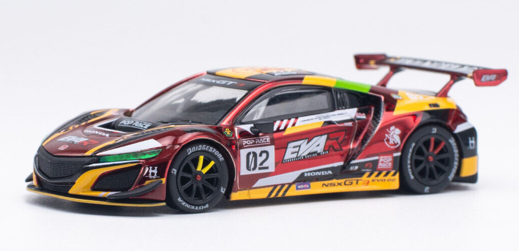 POP RACE EVA ミニカー　1/64 RT 3台セット Pop Race EVA RT Production Model-02 - Acura NSX GT3 EVO22 1