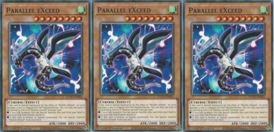 *** 3X PARALLEL EXCEED 3X *** PLAYSET 1ST EDITION ETCO-EN001 YUGIOH!