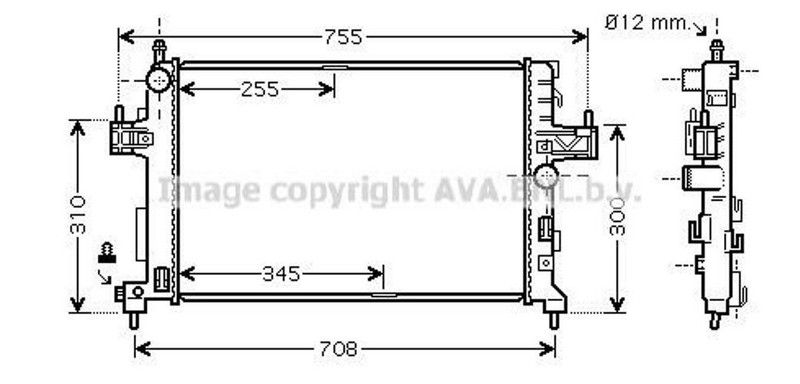 Prasco Radiateur Du Moteur Pour Opel Corsa C SchrÃ¤Gheck (X01) Combo Tour Ola2380
