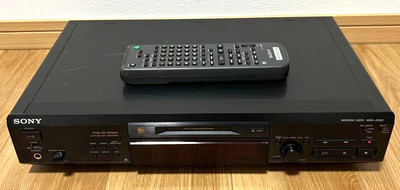 Sony MDS-JE520 MD Minidisc Deck w/ Remo-Con AC100V 50/60Hz Working Japan F/S