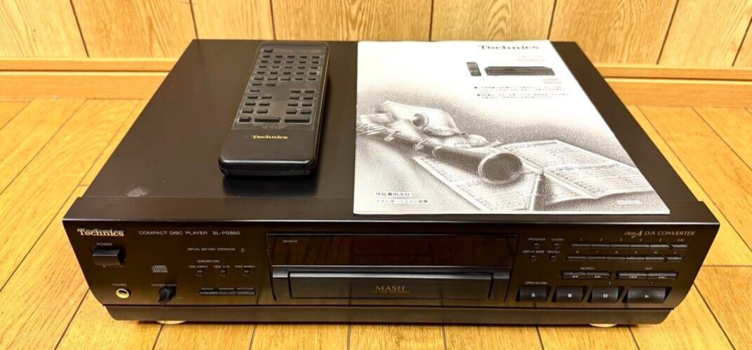 Technics SL-PS860 Technics Compact Disc Player Black Tested Technics SL-PS860 Technics Compact Disc Player Black Tested