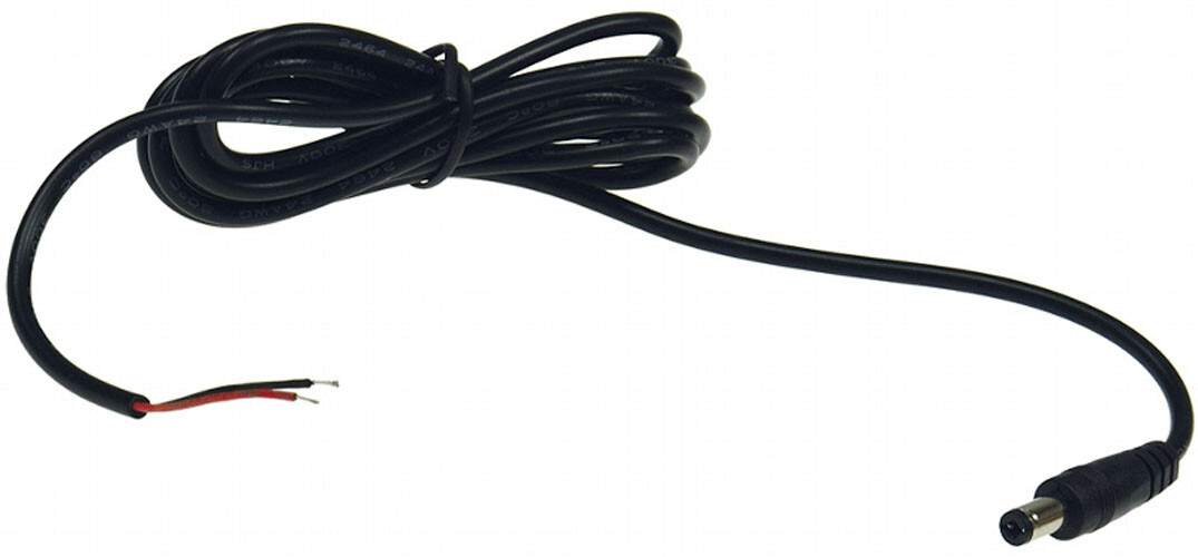 Anschlusskabel für LED-Stripes 2m lang, 5,5/2,1mm Stecker > 2x bl