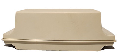 1970's Tupperware Double Stick Butter Dish & Lid Beige Almond #1511-2 & 1512-3