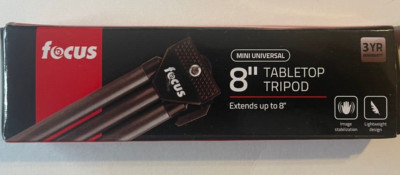 Focus 8'' Table Top Tripod For Digital Camera .
