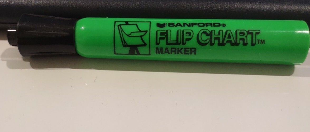 Vintage Sanford Flip Chart Marker GREEN