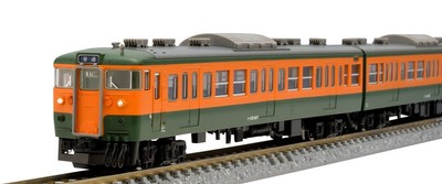 TOMIX N gauge JNR 115 300 series suburban train Shonan color basic set B 4 cars