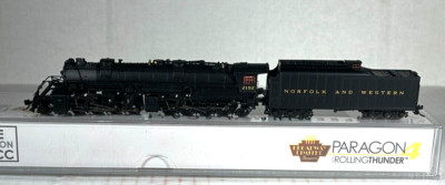 BROARDWAY LIMITED PARAGON 4 N SCALE Y6B 2-8-8-2 STEAM LOCOMOTIVE N&W 7221