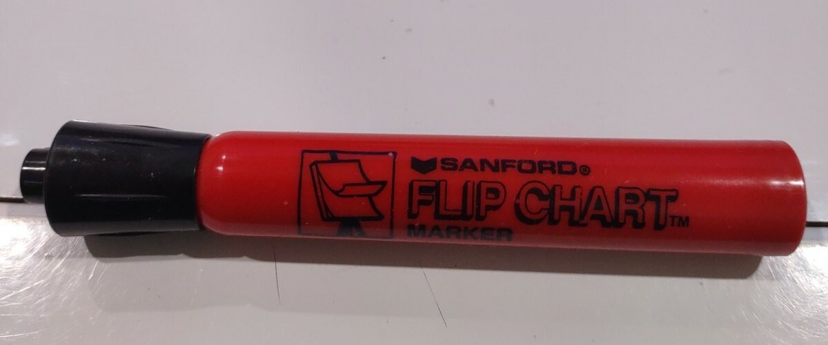 Vintage Sanford Flip Chart Marker RED