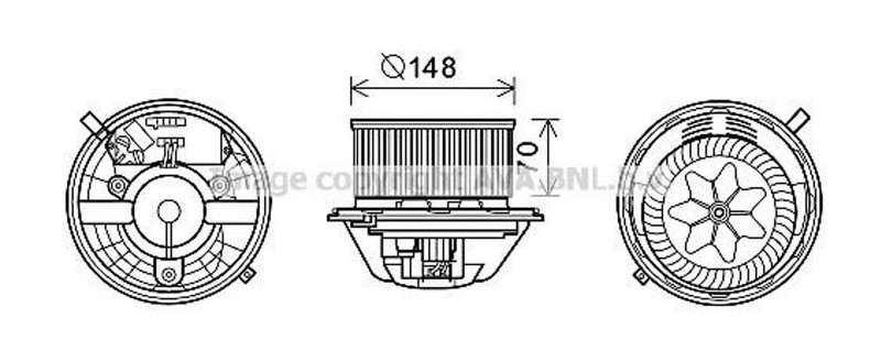 Prasco Moteur Ã©Lectrique Pulseur D'Air D'Habitacle Bw8462 Pour Bmw 3 Coupe (E92)