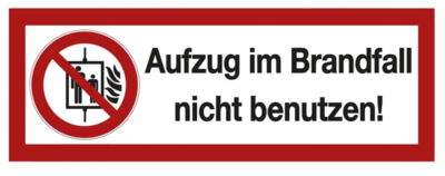 Warnaufkleber 