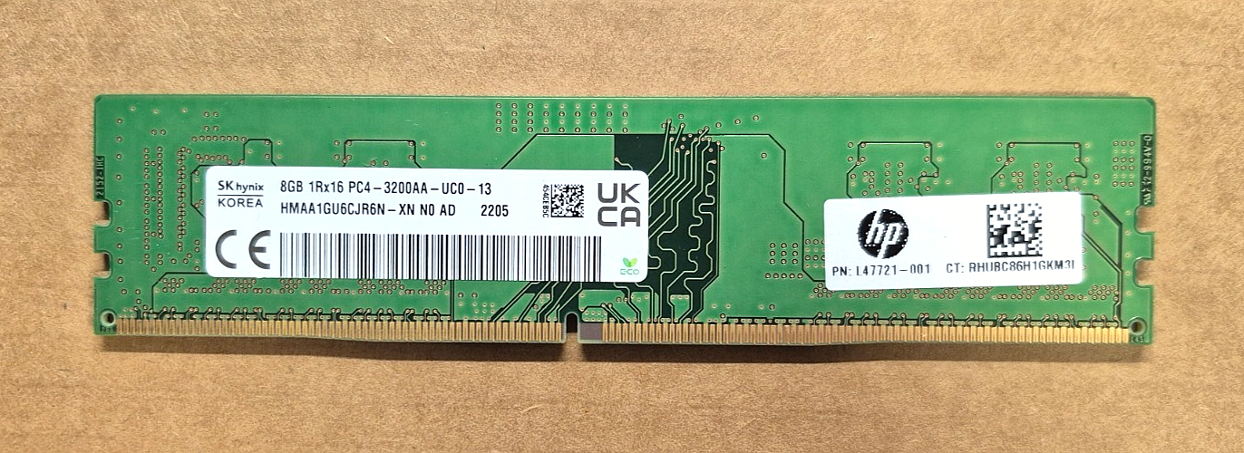 【新品】PCメモリ8GBx2 SK Hynix HMAA1GU6CJR6N-XN SK Hynix HMAA1GU6CJR6N-XN 8GB×2枚組【Bランク】| 中古メモリ