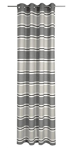Deko Trends Tenda ad Occhielli, Tessuto, Beige, 245 x 144 cm