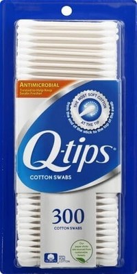 Q-TIPS ANTIMICROBIAL COTTON SWABS 300 CT , SWAB