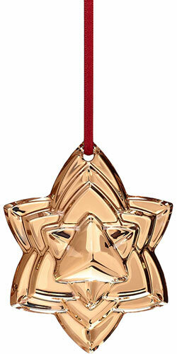 Baccarat Crystal Noel 2018 Annual 20K Gold Gilded Ornament