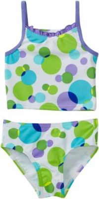 NWT  FLAP DOODLES  2T Swimsuit POLKA DOTS New  Girls Tankini