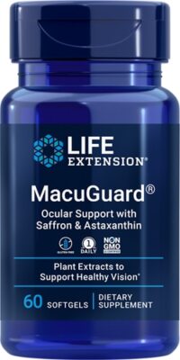 Life Extension MacuGuard Ocular Support with Saffron and Astaxanthin 60gels