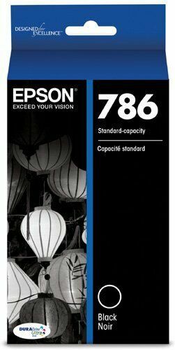 NEW Epson T786120 (786) DURABrite Ultra Ink Black exp 04/2021 fast free shipping