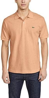 Lacoste — мужская классическая рубашка-поло из пике с коротким рукавом, Praisun Pink, XS