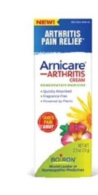 NEW Arthritis Pain Relief Boiron Arnicare Arthritis Cream 2.5 Ounce Exp. 05/2025