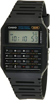 Casio Men's Quartz 8-Digit Calculator Resin Band 35mm Watch CA53W-1