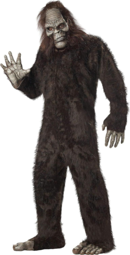 Adult Big Foot Costume Standard, Brown