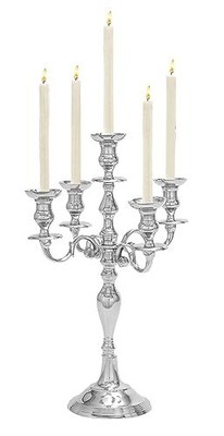 Deco 79 Traditional Aluminum Solid Candelabra, 16" x 16" x 2