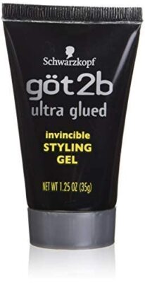 Got2b Ultra Glued Invincible Styling Gel Non-Sticky Crazy Hold 1-6 Pack 1.25oz