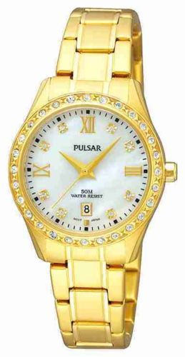 Pulsar Gold Plated Band Wristwatches