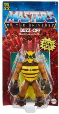 Masters of the Universe BUZZ-OFF 5.5'' Action Figure Mattel Retro