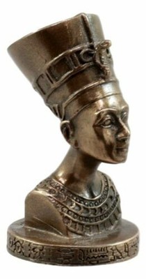 Ebros Gift Classical Egyptian Queen Nefertiti Bust Figurine Miniature 2" H