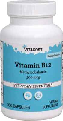 Vitacost Vitamin B-12 Methylcobalamin -- 500 mcg - 300 Capsules