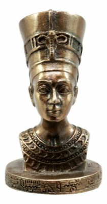 Ebros Gift Classical Egyptian Queen Nefertiti Bust Figurine Miniature 2" H