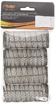 2 Pack (TOTAL 8 ROLLERS w/ 8 Pins) HAIR STYLING BRUSH ROLLERS & PINS Hair