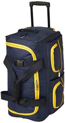Rockland Rolling Duffel Bag Navy 22-Inch