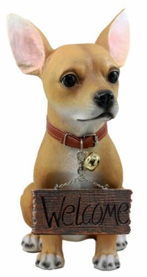 Ebros Gift "You Want Some of This Feisty Chihuahua Dog Statue 12.5" Tall