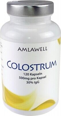 Colostrum 500mg Erstmilch 120 vegetarische Kapseln bis zu 30% Immunglobulin G