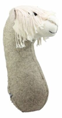 Fiona Walker England Handmade Organic Camelid Llama Head Wall Decor Large 18"H