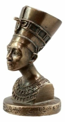 Ebros Gift Classical Egyptian Queen Nefertiti Bust Figurine Miniature 2" H