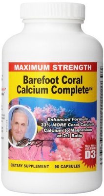 Barefoot Coral Calcium Complete - Bob Barefoot 90 Caps - 1500mg Coral Calcium