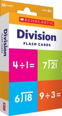Flash Cards Ser.: Division Flash Cards by Scholastic (2021, Print, Other)