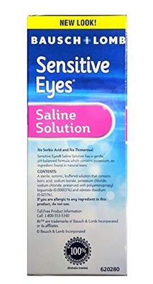 Contact Lens Solution by Bausch & Lomb Sensitive Eyes Solution