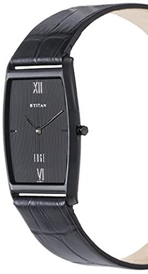 Pre-owned Titan Edge Analog Black Dial Men's Watch-nn1044nl01/np1044nl01