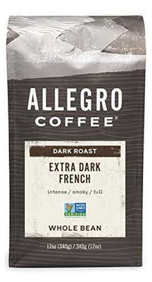Allegro Coffee Extra Dark French Whole Bean Coffee 12 oz