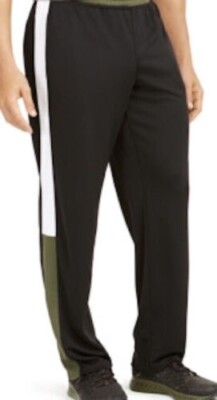 ID Ideology Black ColorBlock Track Pants Men's Size Large