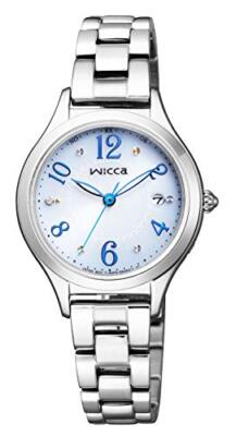 Pre-owned Citizen Watch Wicca Solar Tech Radio Clock Happy Diary