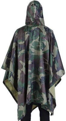 Rain Poncho Bicycle Waterproof Raincoat Cover Cape Hooded Hiking Fishing US