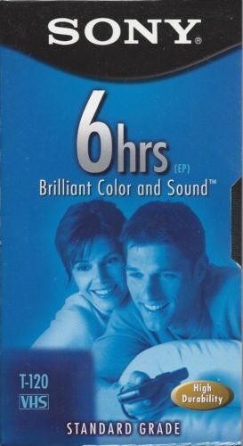 Cintas de vídeo VHS en blanco Sony